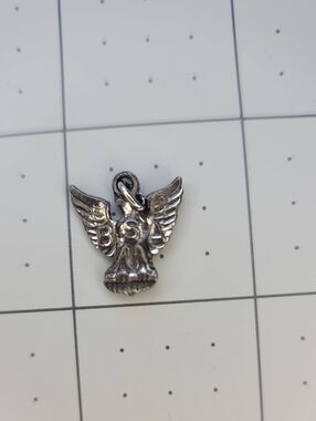 Vintage BSA Eagle Charm Pendant - Silver Tone